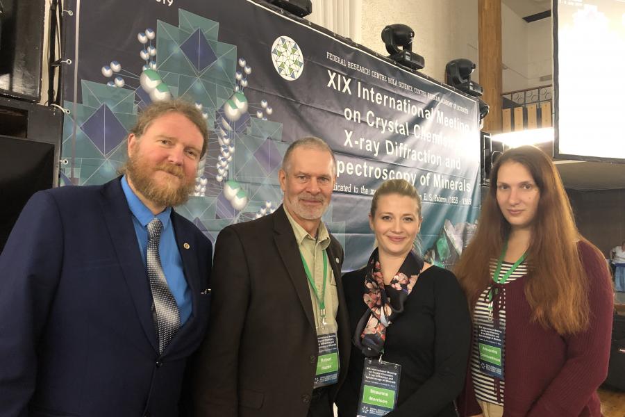 Krivovichev, Hazen, Morrison, Ostroverkhova at the XIX Meeting on Crystal Chemistry, XRD and Spectroscopy