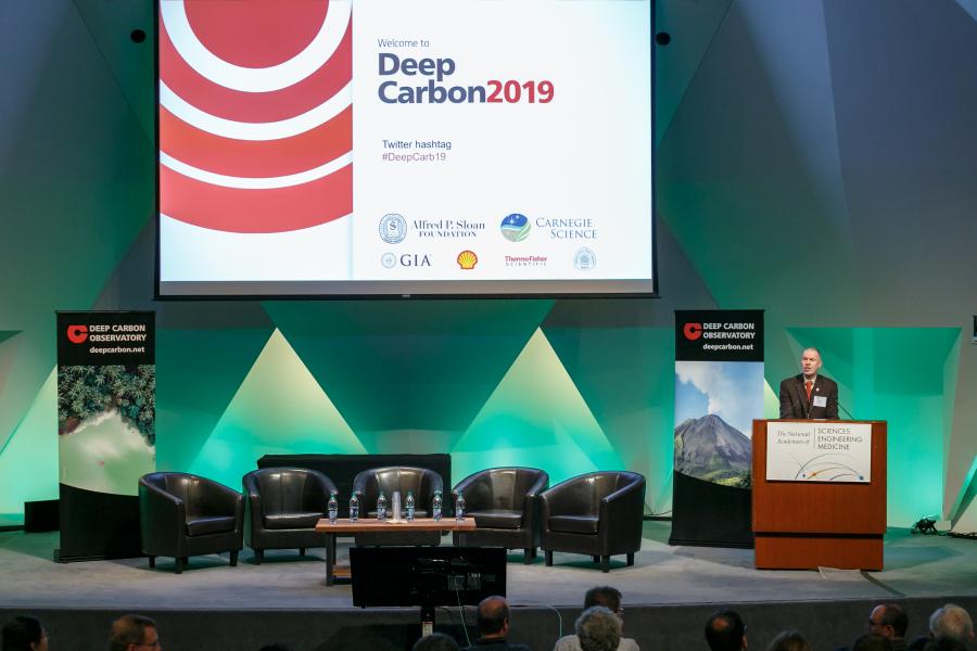 Bob Hazen introducing Deep Carbon 2019